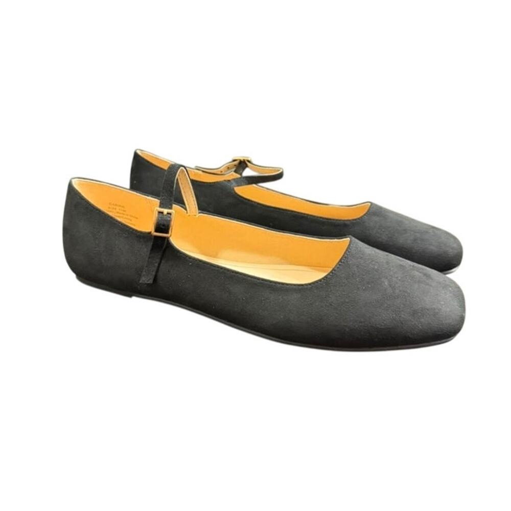 Journee Collection Carrie Womens Square Closed Toe Mary Jane Shoes, Black 11M.